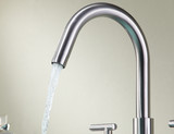 Roman 8 in. Widespread 2-Handle Bathroom Faucet in Brushed Nickel
