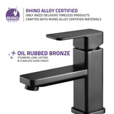 Naiadi Single Hole Single Handle Bathroom Faucet in Oil Rubbed Bronze