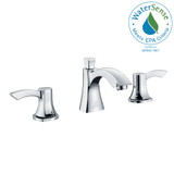 Sonata Series 8 in. Widespread 2-Handle Mid-Arc Bathroom Faucet in Polished Chrome