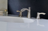 Sonata Series 8 in. Widespread 2-Handle Mid-Arc Bathroom Faucet in Brushed Nickel