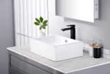 Enti Series Single Hole Single-Handle Vessel Bathroom Faucet in Matte Black