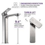 Vibra Single Hole Single-Handle Bathroom Sink Faucet-Brushed Nickel