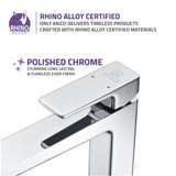 Valor Single Hole Single-Handle Bathroom Faucet in Polished Chrome