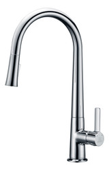Orbital Single Handle Pull-Down Sprayer Kitchen Faucet in Polished Chrome