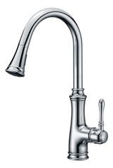 Luna Single Handle Pull-Down Sprayer Kitchen Faucet in Polished Chrome