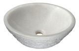 Nora Natural Stone Vessel Sink in White Marble