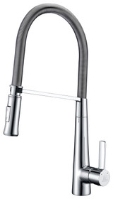 Apollo Single Handle Pull-Down Sprayer Kitchen Faucet in Polished Chrome