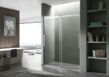 ANZZI Series 48 in. x 76 in. Frameless Sliding Shower Door with Handle in Chrome