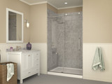 Fissure Series 48 in. x 36 in. Shower Base in White