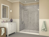 Tier 32 x 60 in. Left Drain Single Threshold Shower Base in White