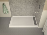 Field Series 60 in. x 36 in. Shower Base in White