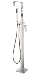 Yosemite 2-Handle Claw Foot Tub Faucet with Hand Shower in Brushed Nickel