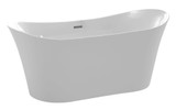 Eft Series 5.58 ft. Freestanding Bathtub in White