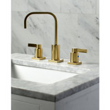 Fauceture FSC8963NDL NuvoFusion Widespread Bathroom Faucet, Brushed Brass