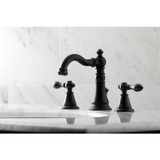 Fauceture FSC1970AL English Classic Widespread Bathroom Faucet, Matte Black