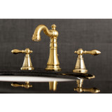 Fauceture FSC1973AL English Classic Widespread Bathroom Faucet, Brushed Brass