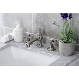 Kingston Brass KC7066ZX 8 in. Widespread Bathroom Faucet, Polished Nickel