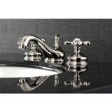 Kingston Brass KS1166AX 8 in. Widespread Bathroom Faucet, Polished Nickel