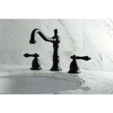 Kingston Brass KS1970AL 8 in. Widespread Bathroom Faucet, Matte Black