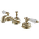 Kingston Brass KS1162WLL 8 in. Widespread Bathroom Faucet, Polished Brass