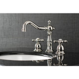 Kingston Brass KS1976AX 8 in. Widespread Bathroom Faucet, Polished Nickel