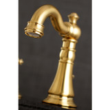 Fauceture FSC1973PL English Classic Widespread Bathroom Faucet, Brushed Brass