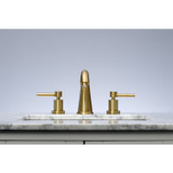 Kingston Brass KS2967DL 8 in. Widespread Bathroom Faucet, Brushed Brass