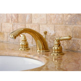 Kingston Brass KB962 Magellan Widespread Bathroom Faucet with Retail Pop-Up, Polished Brass