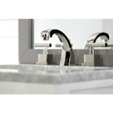 Kingston Brass KS4986CQL Claremont 8" Widespread Bathroom Faucet, Polished Nickel