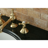 Kingston Brass KC7062BX 8 in. Widespread Bathroom Faucet, Polished Brass