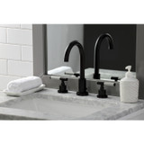 Fauceture FSC8925CKL Kaiser Widespread Bathroom Faucet with Brass Pop-Up, Oil Rubbed Bronze