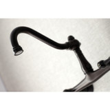 Kingston Brass KS3245BL Vintage Wall Mount Bathroom Faucet, Oil Rubbed Bronze