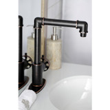 Kingston Brass KSD144RXNB Belknap Single-Handle Bathroom Faucet with Push Pop-Up, Naples Bronze