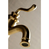 Fauceture LS5413RL Royale Single-Handle Bathroom Faucet with Push Pop-Up, Brushed Brass