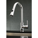 Gourmetier LS8721DL Concord Single-Handle Pull-Down Kitchen Faucet, Polished Chrome