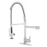 Gourmetier LS8501CTL Continental Single-Handle Pre-Rinse Kitchen Faucet, Polished Chrome