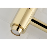 Kingston Brass KS8102DX Concord Wall Mount Pot Filler Kitchen Faucet, Polished Brass