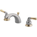 Kingston Brass KB954 Magellan Mini-Widespread Bathroom Faucet, Polished Chrome/Polished Brass