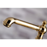 Kingston Brass KS7272ALBS Kitchen Faucet with Side Sprayer, Polished Brass