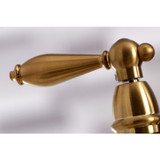 Kingston Brass KS7277ALBS Kitchen Faucet with Side Sprayer, Brushed Brass