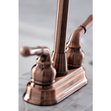 Kingston Brass KB496 Magellan Two-Handle 4" Centerset Bar Faucet, Antique Copper