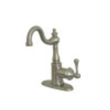 Kingston Brass KS7498BL English Vintage Bar Faucet with Deck Plate, Brushed Nickel
