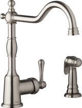 Opulence 1H Kitchen Faucet w/ Spray 1.75gpm Stainless Steel