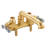 Gerber Classics 2H Clamp On Laundry Faucet w/ Direct Sweat Connections -Threaded Spout 2.2gpm Rough Brass