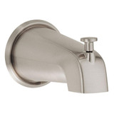5 1/2" Wall Mount Tub Spout with Diverter Brushed Nickel