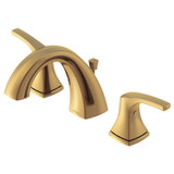 Vaughn 2H Widespread Faucet w/ Metal Pop-Up Drain 1.2gpm Brushed Bronze