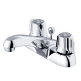 Gerber Classics 2H Centerset Lavatory Faucet w/ Metal Fluted Handles & Metal Pop-Up Drain 1.2gpm Chrome