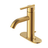 Parma 1H Lavatory Faucet w/ Metal Pop-Up Drain & Optional Deck Plate Included 1.2gpm Brushed Bronze