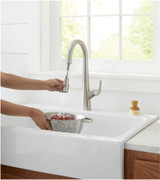 Vaughn 1H Pull-Down Kitchen Faucet w/ Snapback 1.75gpm Stainless Steel