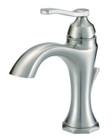 Draper 1H Lavatory Faucet Single Hole Mount w/ Metal Pop-Up Drain 1.2gpm Brushed Nickel